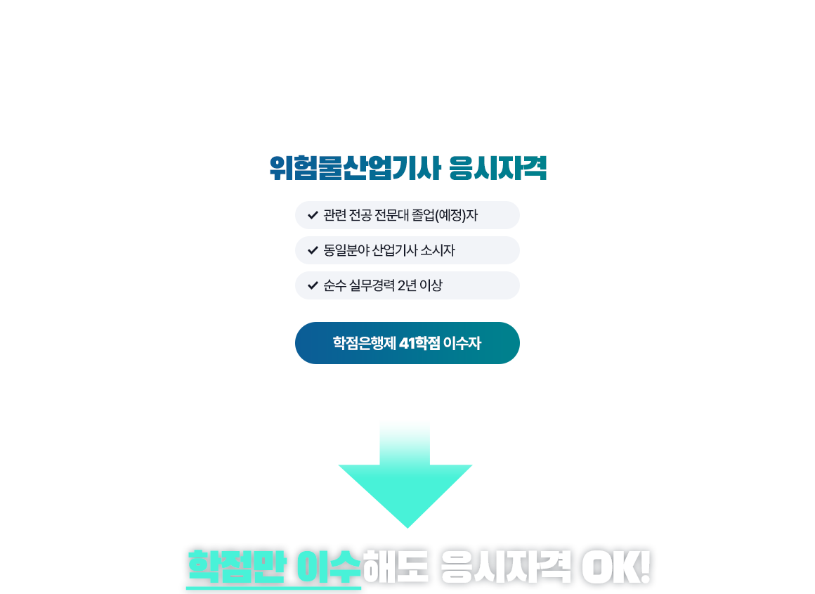위험물산업기사 응시자격
