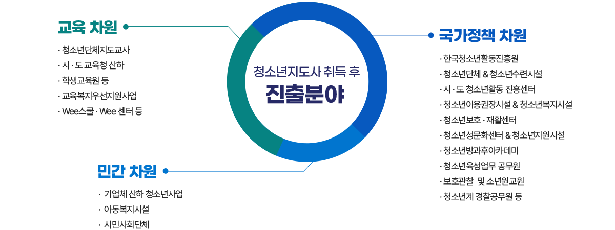 청소년지도사 취득후 진출분야