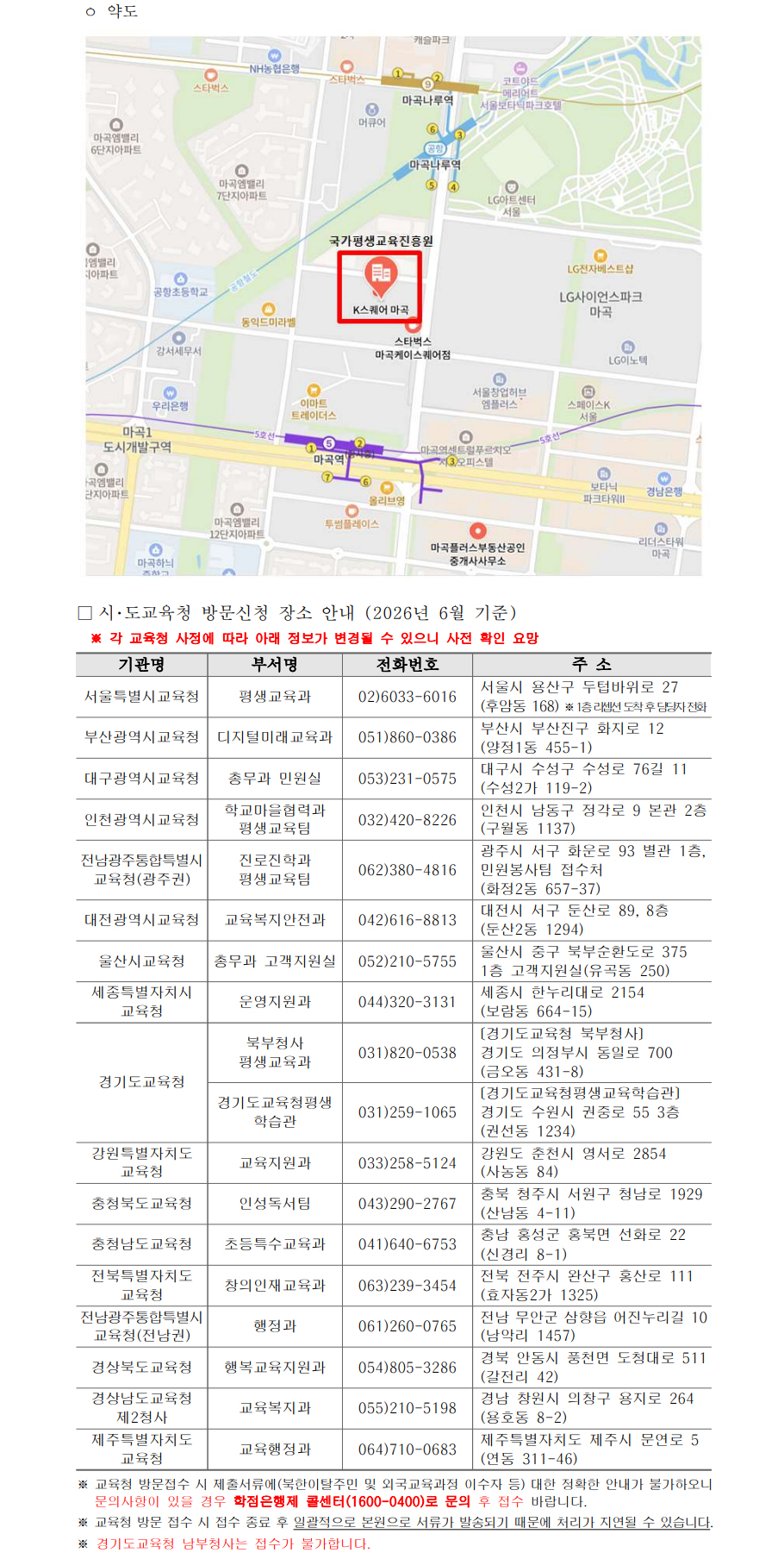 학점인정신청 안내 캡처 이미지:내용은 첨부파일과 같음