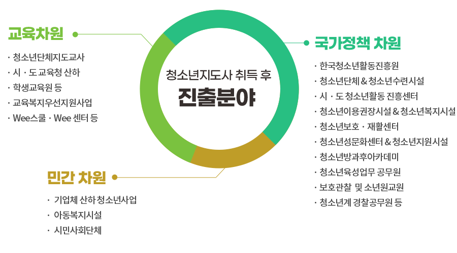 청소년지도사 취득후 진출분야
