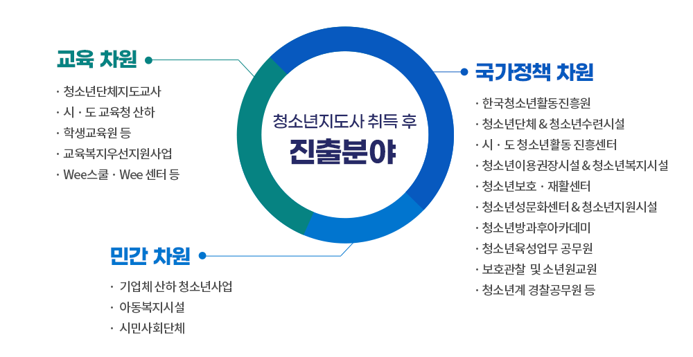 청소년지도사 취득후 진출분야